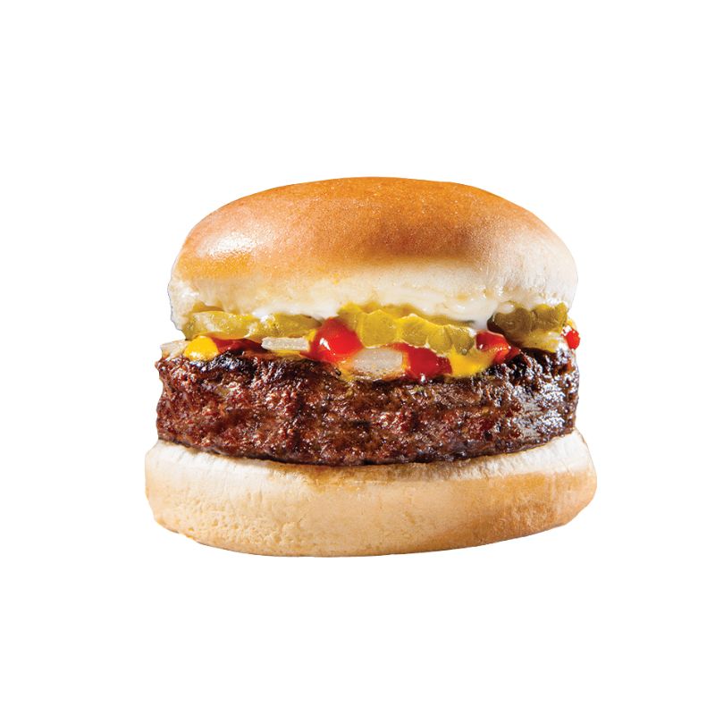 1 4lb Beef Burger white