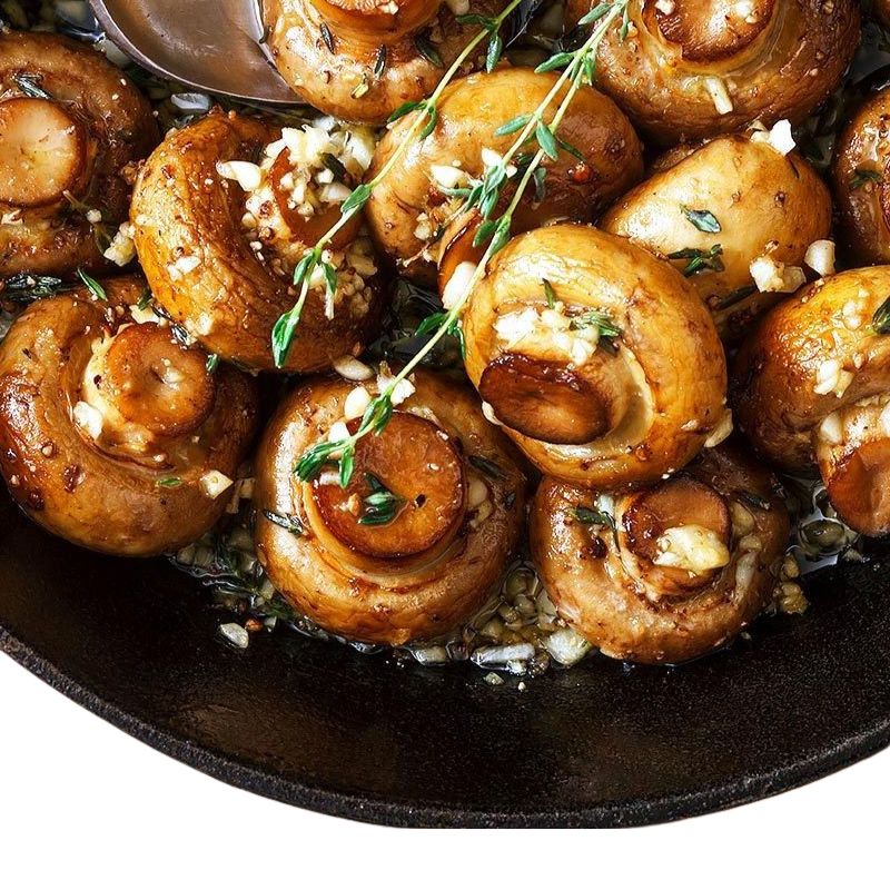 10 Garlic Mushrooms