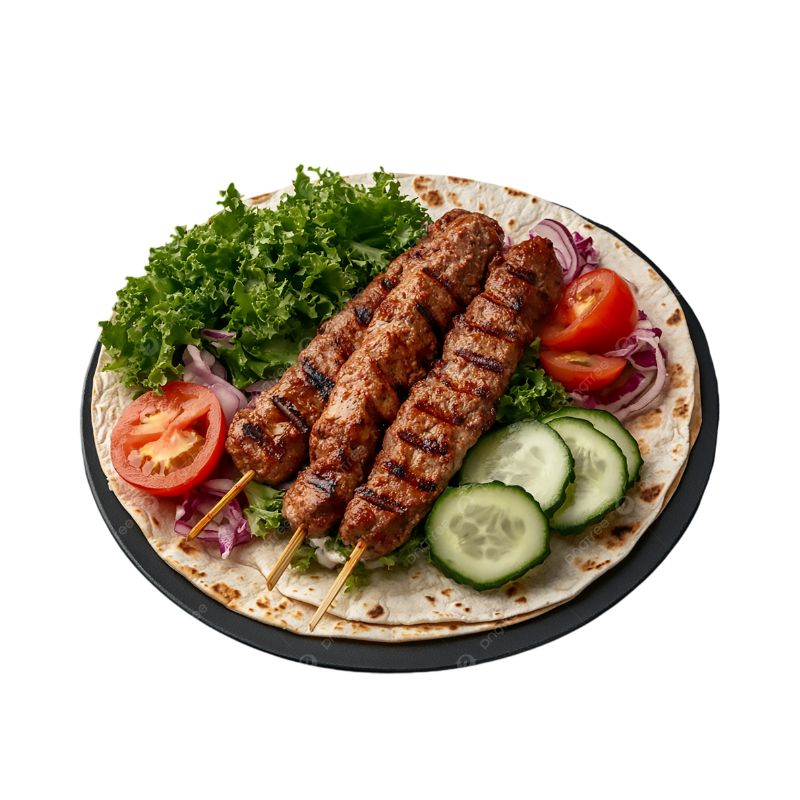 Combination of Two Kebab Meats