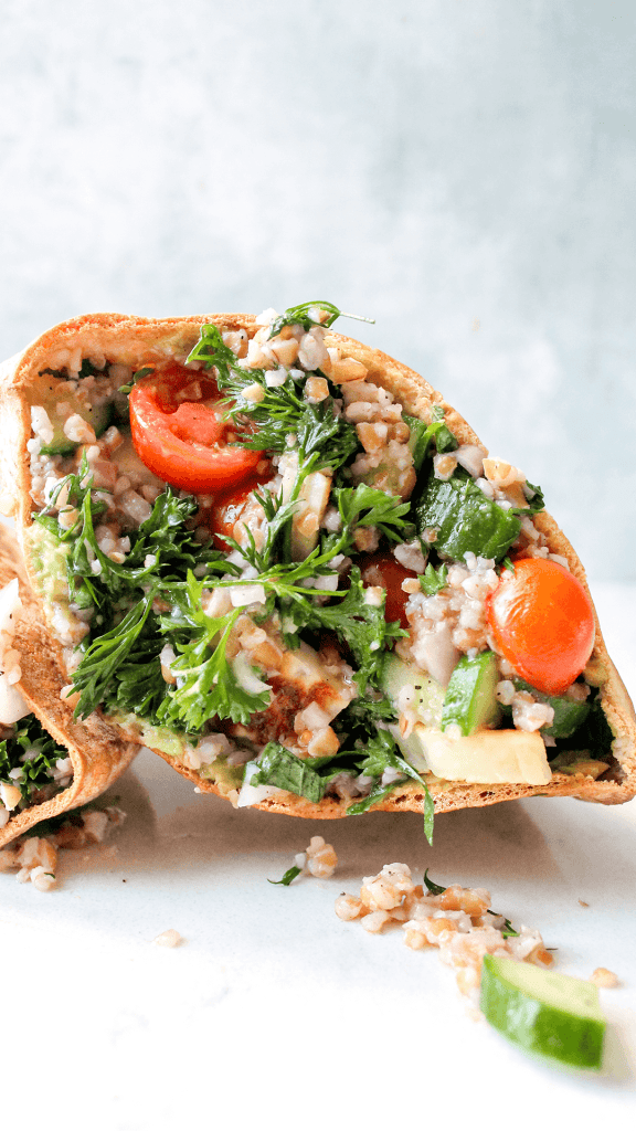Halloumi Pitta (packed with fresh salad)
